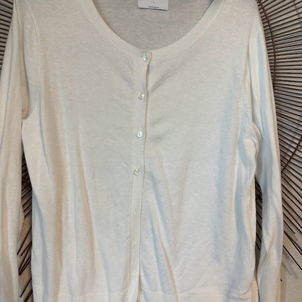 Old Navy White Cardigan